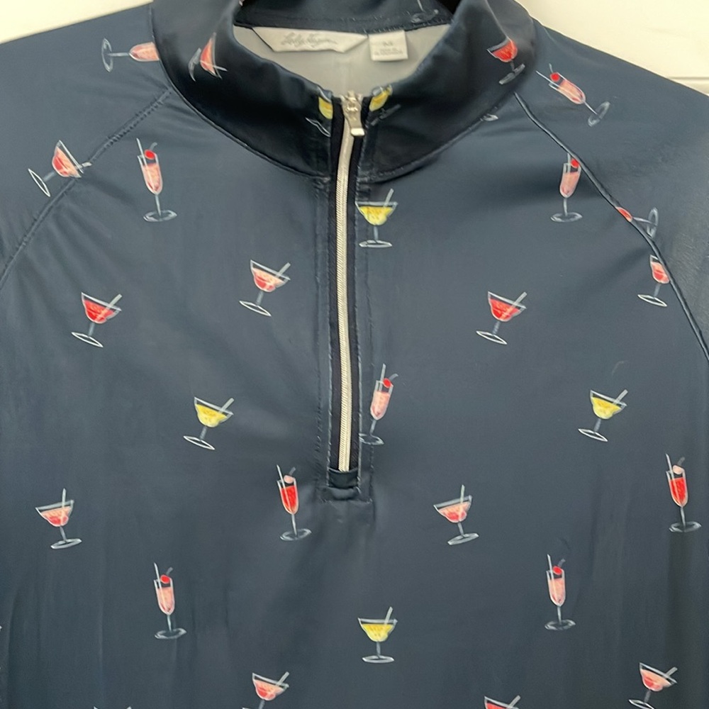 Lady Hagen Pickleball 3/4 zip long sleeve shirt…cocktail time!